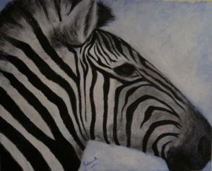Voir le détail de cette oeuvre: Un zebre en hiver